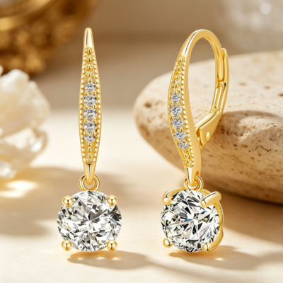X-Shaped Earrings for Women, Modern Minimalist Design