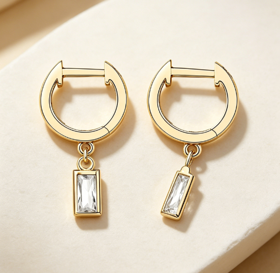 Earrings with Charms for Women, Lightweight Dangle Design